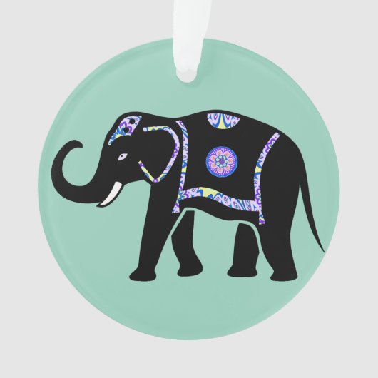 Olifant Dier Abstracte Decoratieve Patronen Ornament (voorkant)