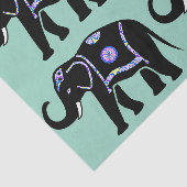 Olifant Dier Abstracte Decoratieve Patronen Tissuepapier (Detail)