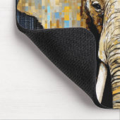 Olifant Dier Art Decor Verf Mozaïek Muismat (Hoek)