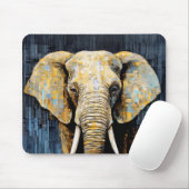 Olifant Dier Art Decor Verf Mozaïek Muismat (Met muis)