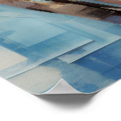 Olifant Dier Art Decor Verf Mozaïek Poster (Hoek)