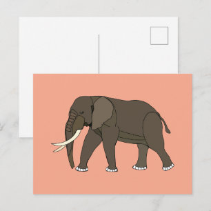 Olifant Dier Briefkaart