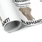 Olifant Dier Safari Grappige Olifant Cadeaupapier (Rol Hoek)