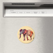 Olifant Dier Traditionele Chinese Patronen Magneet (Insitu (Vaatwasser))
