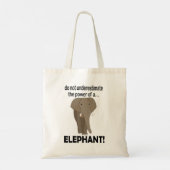 Olifant Dier Wilde Dieren Grappige Olifant Tote Bag (Achterkant)