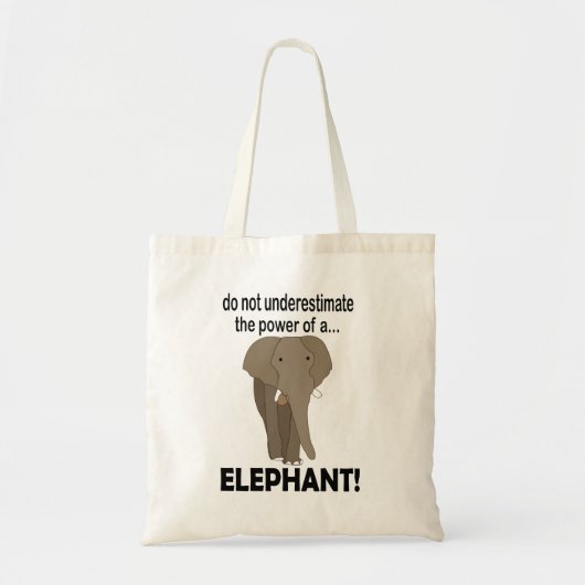 Olifant Dier Wilde Dieren Grappige Olifant Tote Bag (Voorkant)