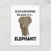 Olifant Dier Wilde Dieren Olifant Visitekaartje (Voorkant)