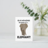 Olifant Dier Wilde Dieren Olifant Visitekaartje (Staand voorkant)