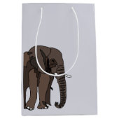 Olifant Dieren Kunst Medium Cadeauzakje (Voorkant)