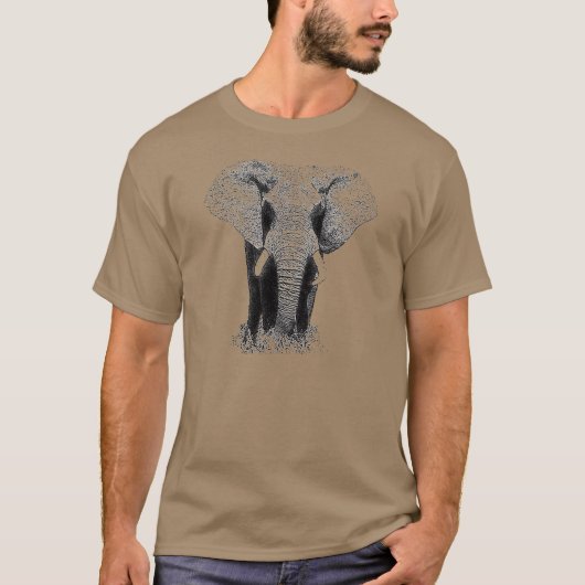 Olifant - Dierenartwork T-shirt (Voorkant)