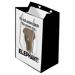 Olifant Dierensafari Grappige Olifant Medium Cadeauzakje