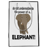 Olifant Dierensafari Grappige Olifant Medium Cadeauzakje (Voorkant)