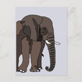 Olifant Dierlijke Olifant Briefkaart