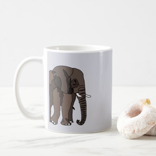Olifant Dierlijke Olifant Koffiemok (Met donut)