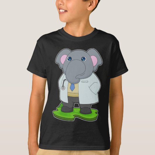 Olifant Doctor's jas T-shirt (Voorkant)