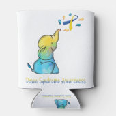 Olifant Down Syndroom Awareness Support Gifts Blikjeskoeler (Achterkant)