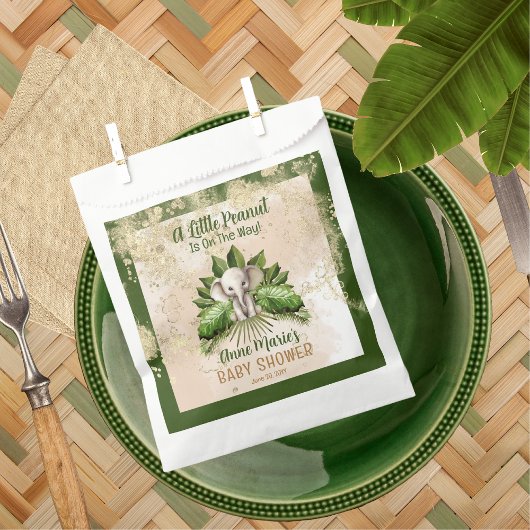 Olifant Een beetje pinda is op weg naar het Baby s Bedankzakje