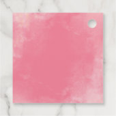 Olifant Een Kleine Liefje Meisje Baby shower Bedankjes Labels (Achterkant)