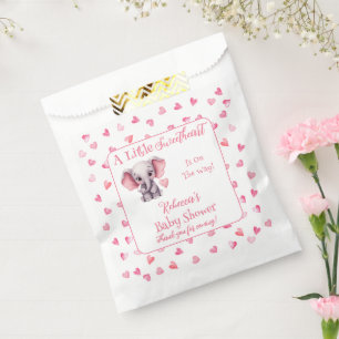 Olifant Een Kleine Liefje Meisje Baby shower Bedankzakje