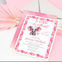 Olifant Een Kleine Liefje Meisje Baby shower