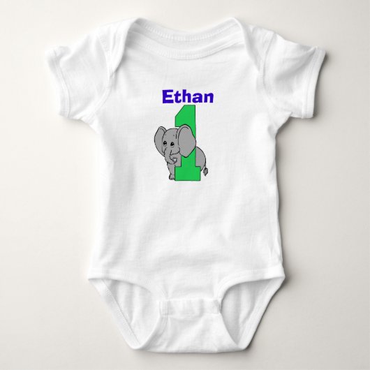 Olifant eerste verjaardag jongen Shirt (Voorkant)