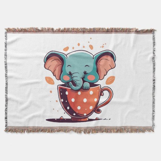 Olifant Elegantie Deken (Voorkant)