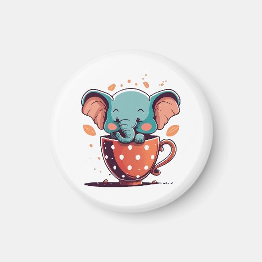 Olifant Elegantie Magneet (Voorkant)
