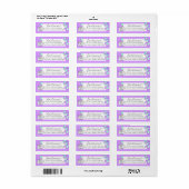 Olifant en ballonnen Polka Dot Adres Etiket (Full Sheet)