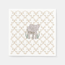Olifant en Bamboe Servet
