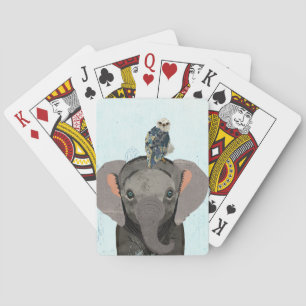OLIFANT EN BLAUWE VALK POKERKAARTEN