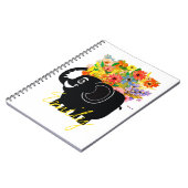 Olifant en bloemen notitieboek (Linkerzijde)