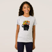 Olifant en bloemen T-shirt (Voorkant volledig)
