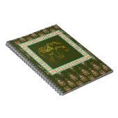 olifant en bloempatroon notitieboek (Rechterzijde)