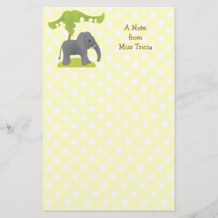 Olifant en boom briefpapier