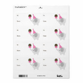 Olifant en Cupcake Gift Labels (Full Sheet)