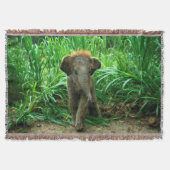 Olifant en gras deken (Voorkant)