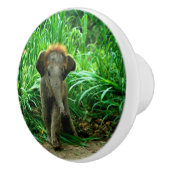 Olifant en gras keramische knop (Rechts)