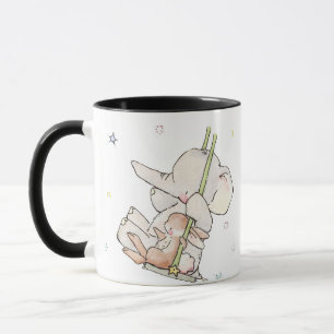 Olifant en konijn koffiemokken mok