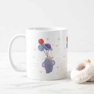 Olifant en Konijn Ruimtereis met Ballon   Whimsica Koffiemok