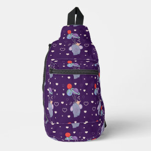 Olifant en Konijn Ruimtereis met Ballon Whimsica Sling Bag
