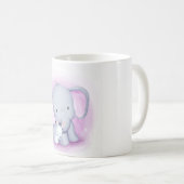 Olifant en konijnenliefde koffiemok (Voorkant rechts)