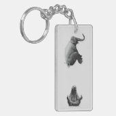 Olifant en Mediterende Luiaard Harmonie Sleutelhanger (Voorkant Links)