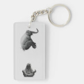Olifant en Mediterende Luiaard Harmonie Sleutelhanger (achterkant)