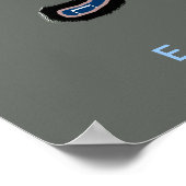 olifant en muzieknoten poster (Hoek)