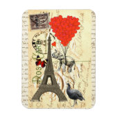  olifant en rode hartballonnen magneet (Verticaal)