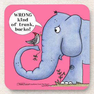 Olifant en specht Misverstand Drankjes Onderzetter