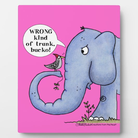 Olifant en specht Misverstand Fotoplaat (Voorkant)