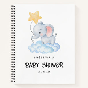 Olifant en Star Baby shower Gift List Notitieboek