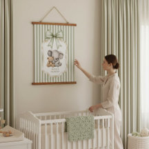 Olifant en Teddybeer kinderkamer decor