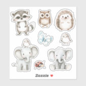 Olifant en Vogel Beste Vrienden Sticker (Vel)